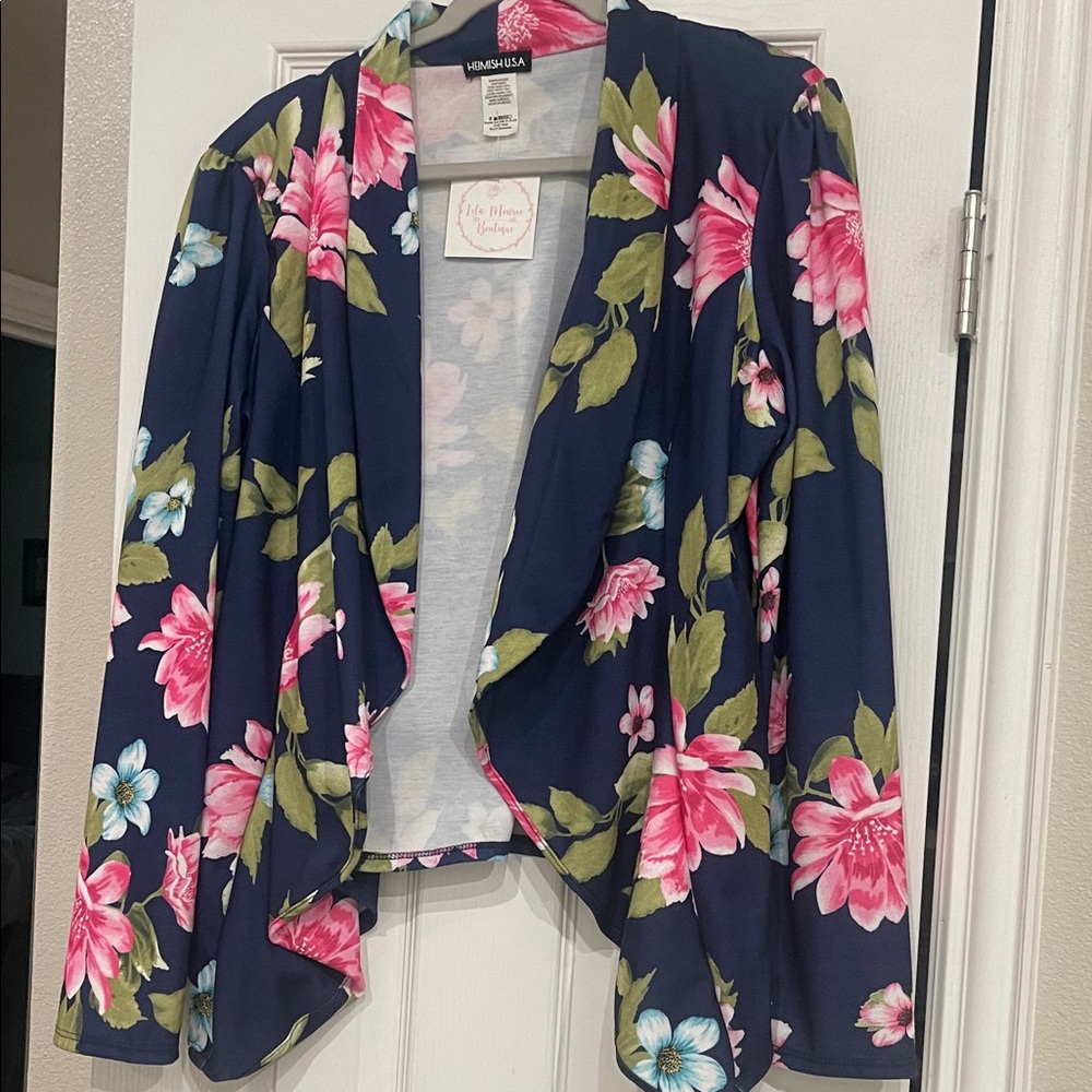 HEIMISH USA Navy Floral Blazer
